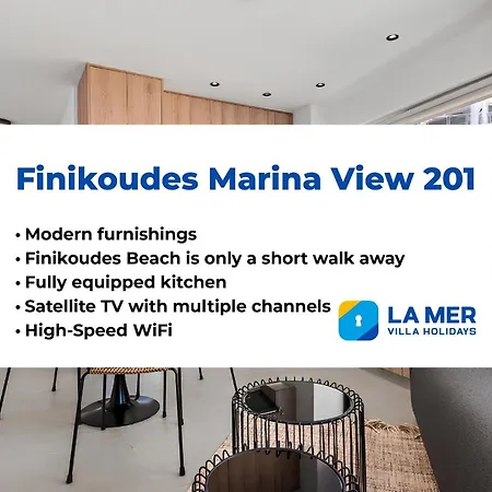 Finikoudes Marina View 201 דירה